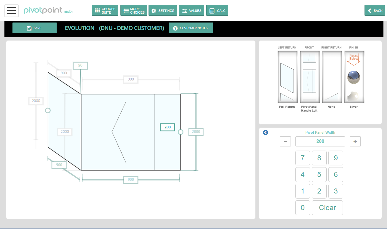 graphic of Unbound Systems product configurator interface