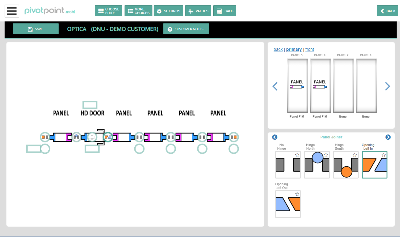 view of Unbound Systems product configurator