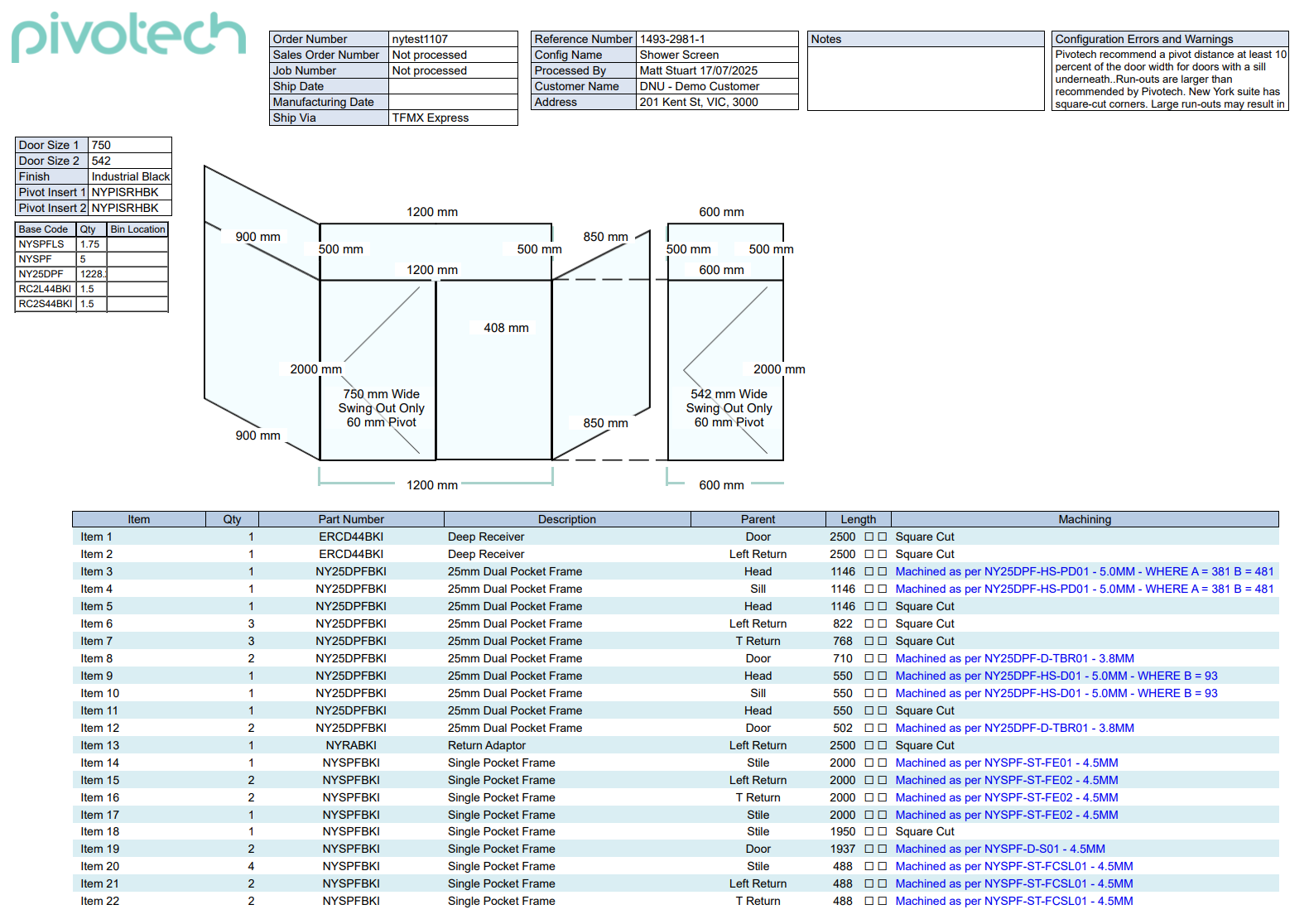 graphic of Unbound Systems product configurator cut sheet